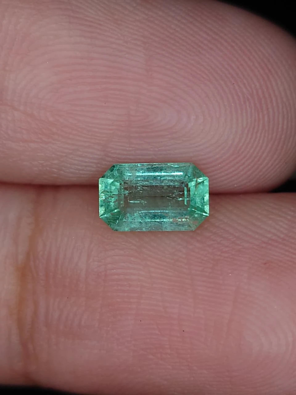 0.7ct Natural Emerald Faceted Panjshir Emerald from Afghanistan — view 5